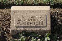 Ismailia War Memorial Cemetery - Johnson, Sidney Alfred